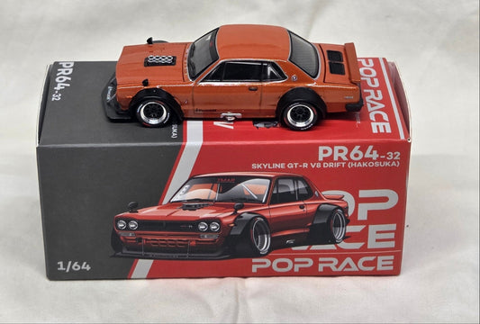 Pop Race Skyline GT-R V8 Drift Hakosuka - Orange