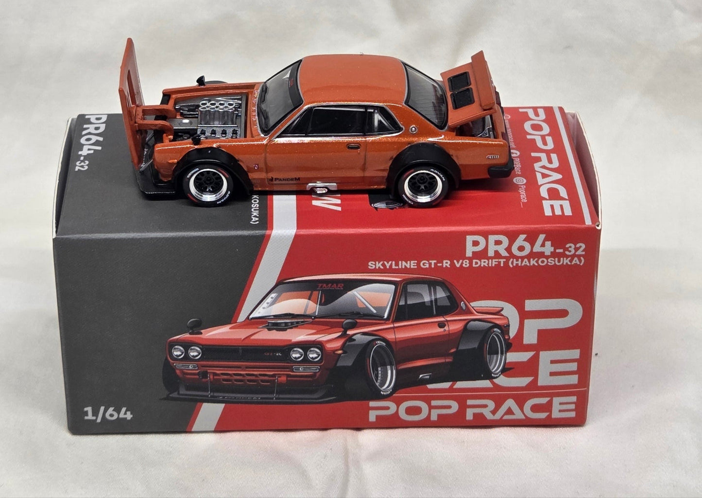 Pop Race Skyline GT-R V8 Drift Hakosuka - Orange