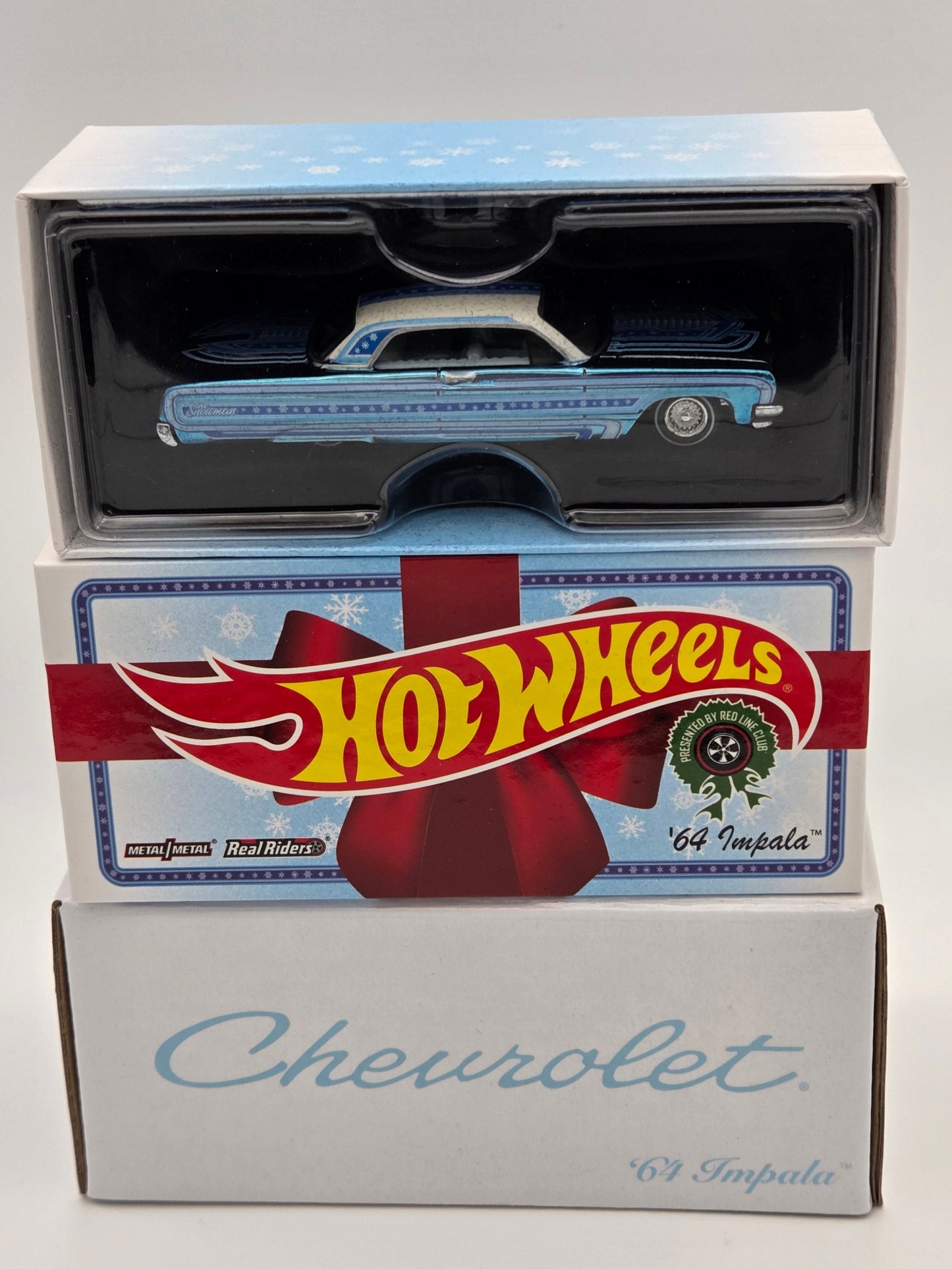 Hot Wheels RLC 1964 Impala Lowrider 2021 Holiday Snowman Blue