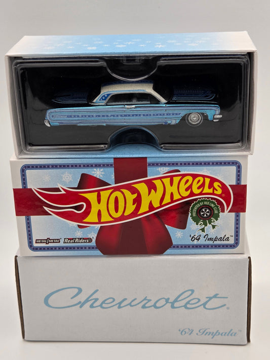 Hot Wheels RLC 1964 Impala Lowrider 2021 Holiday Snowman Blue