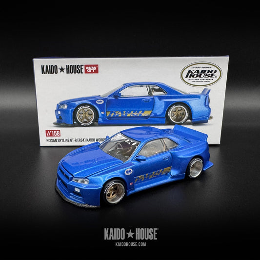 Kaido House Nissan Skyline GT-R R34 Blue