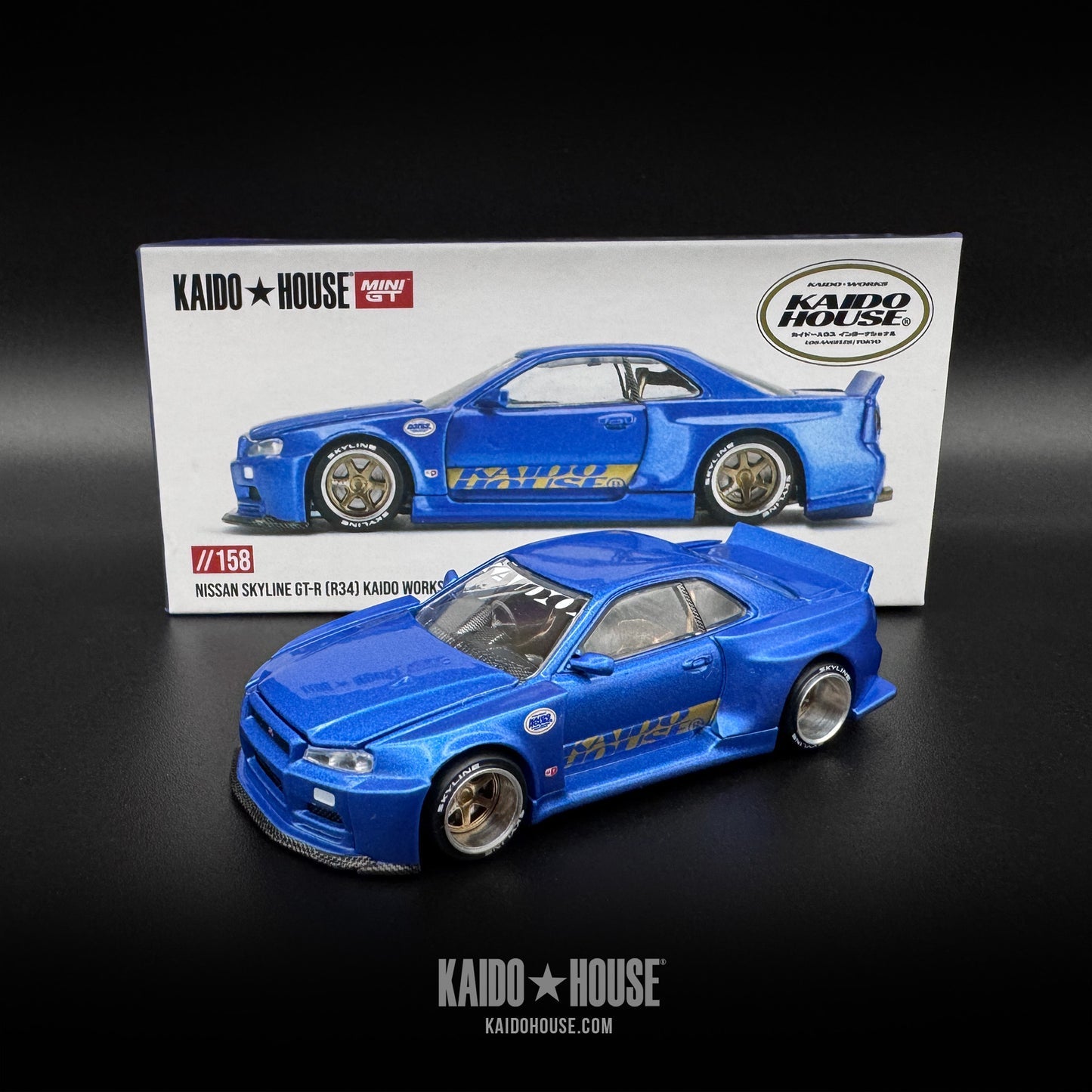 Kaido House Nissan Skyline GT-R R34 Blue – Diecast Degens LLC
